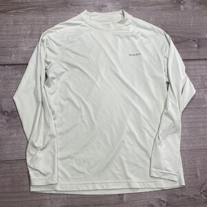 Simms Shirt Mens Medium Green Long Sleeve COR3 Tech Fishing Performance Top